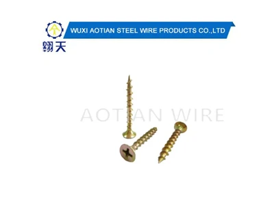 Kipsilevyruuvi keltainen sinkkipinnoitettu.